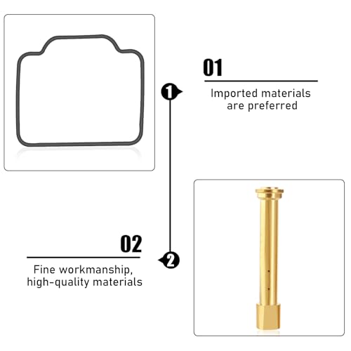 QAZAKY Carburetor Rebuild Kit Compatible with Suzuki Quadrunner 500 LTF500F 1998 1999 2000 2001 2002 Carb Repair Set - Image 3