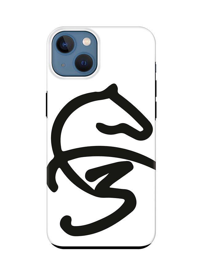 Stylizedd Tough Pro Case for iPhone 15 Plus Dual Layer Hybrid PC TPU Customized Mobile Cover Matte Finish Phone Case - Faz3 Style White - Image 1