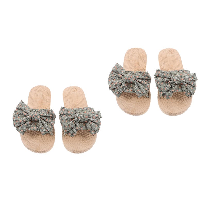 2 Pairs Home Slippers Sandals Home Slippers Shoes for Spring - Image 4