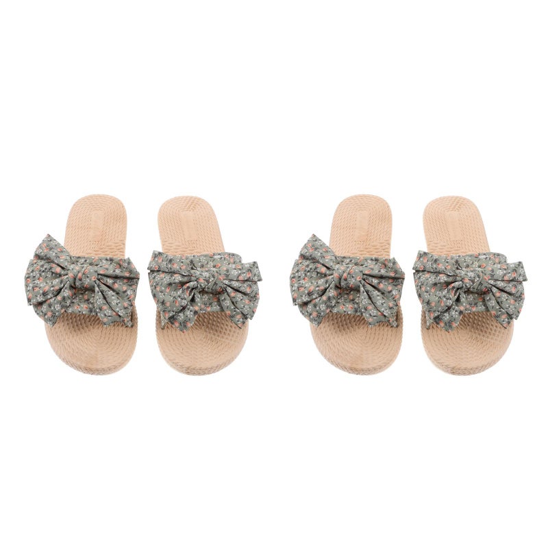 2 Pairs Home Slippers Sandals Home Slippers Shoes for Spring - Image 2
