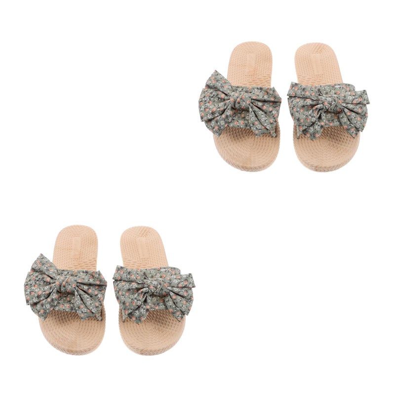 2 Pairs Home Slippers Sandals Home Slippers Shoes for Spring - Image 3