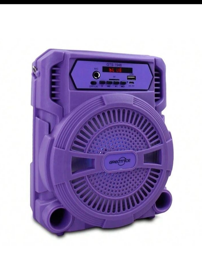 قريت نايس مكبر صوت Greatnice GTS-1946 محمول بتقنية البلوتوث مقاس 6.5 بوصة مع حزام وميكروفون - Image 1