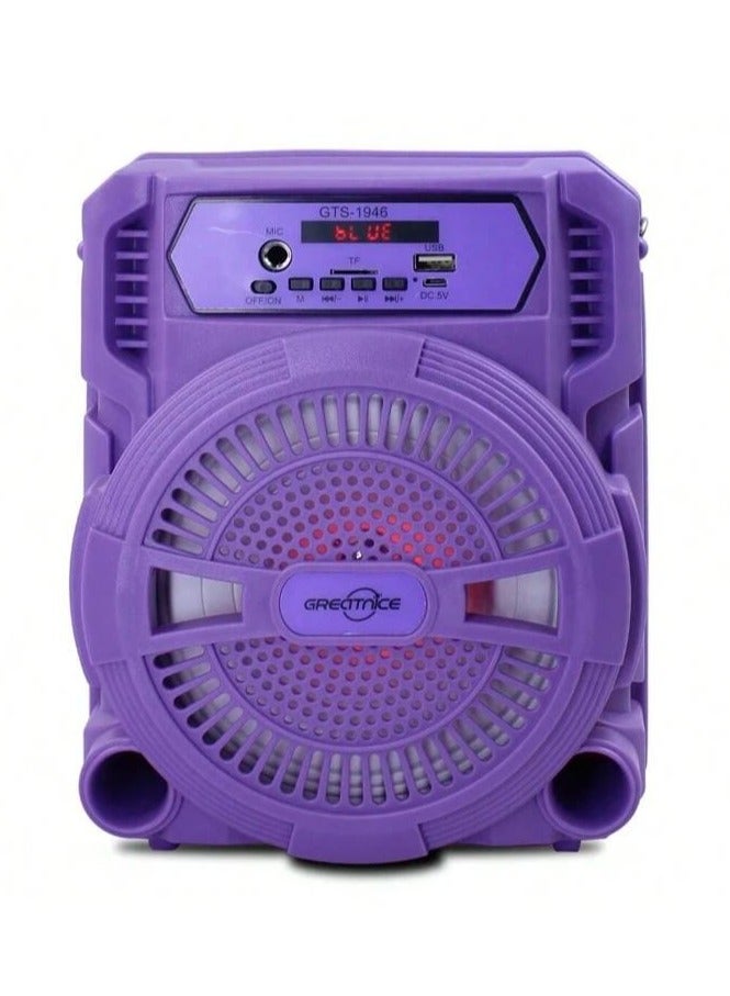 قريت نايس مكبر صوت Greatnice GTS-1946 محمول بتقنية البلوتوث مقاس 6.5 بوصة مع حزام وميكروفون - Image 3