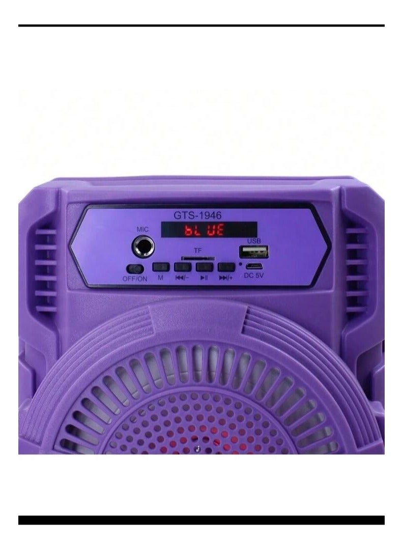 قريت نايس مكبر صوت Greatnice GTS-1946 محمول بتقنية البلوتوث مقاس 6.5 بوصة مع حزام وميكروفون - Image 4