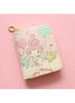 Generic New Cartoon Cute Short Zipper Wallet Female Student Wallet Card Bag Small and Fresh Coin Purse Cross-border Mouse balloon melody 