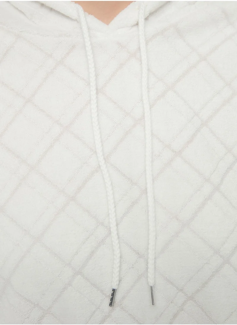 trendyol Contrast Detail Knitted Hoodie