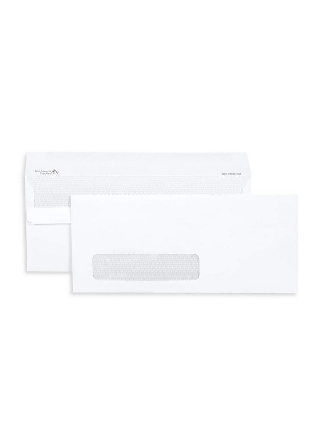 Blue Summit Supplies Blue Summit Supplies 500#10 Single Window Security Envelopes Flip and Seal, Designed for QuickBooks Invoices and Business Statements, Number 10 Size 4 1/8” X 9 1/2”, 500 Pack  - Image 1
