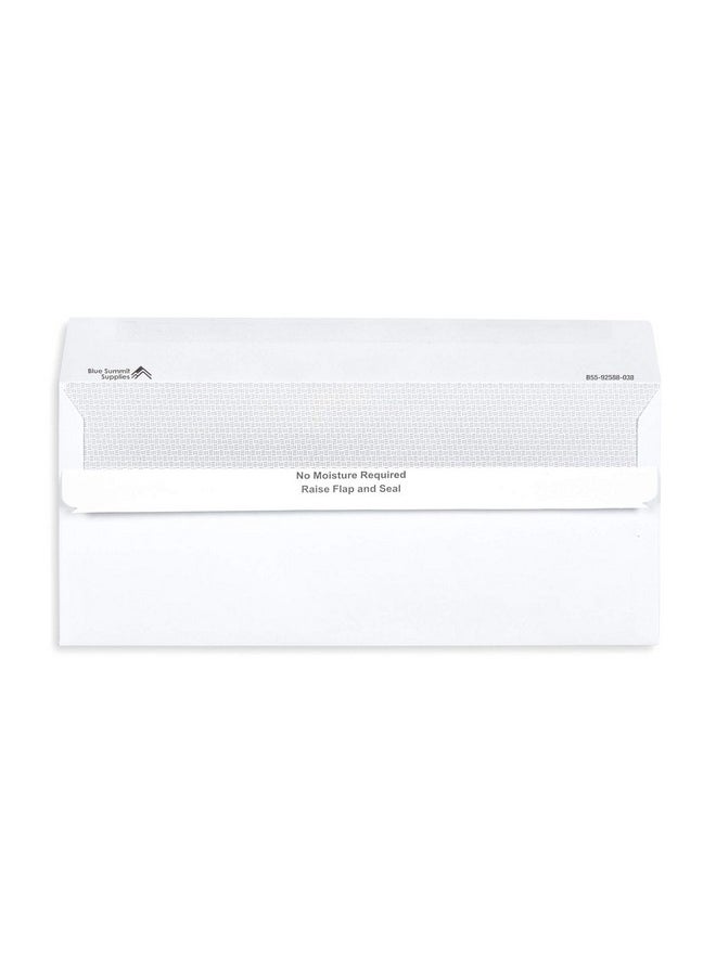 Blue Summit Supplies Blue Summit Supplies 500#10 Single Window Security Envelopes Flip and Seal, Designed for QuickBooks Invoices and Business Statements, Number 10 Size 4 1/8” X 9 1/2”, 500 Pack  - Image 3