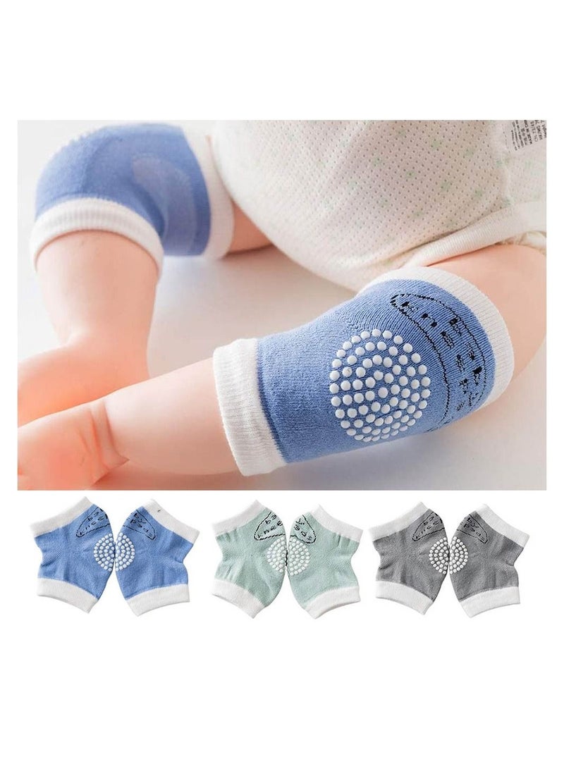 STAR BABiES وسادات زحف مضادة للانزلاق للأطفال - عبوة من 3 أولاد - متعددة الألوان - Image 2