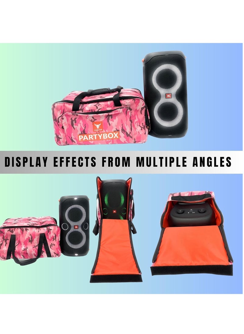 أنجري بول حقيبة تخزين آمنة لسماعات الصوت مع حزام عملي وحقيبة سفر متوافقة مع (JBL PARTYBOX 110 BAG ARMY-I) - Image 5