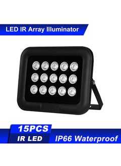 Infrared Illuminator 15pcs Array IR LEDS IR Illuminator Night Vision Wide Angle Long Range Outdoor Waterproof for CCTV Security Camera
