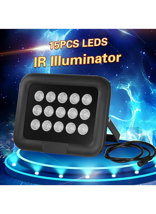 Generic - Infrared Illuminator 15pcs Array IR LEDS IR Illuminator Night Vision Wide Angle Long Range Outdoor Waterproof for CCTV Security Camera - Image 1