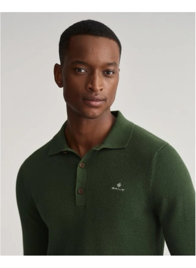 غانت Gant Cotton Pique Polo Sweater