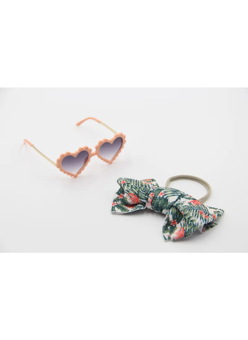 D'Daniela Hawaiian Glasses and Headband Set For Babies and Girls Palm