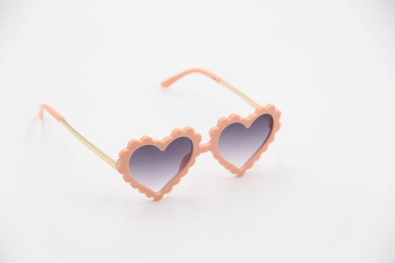 D'Daniela Hawaiian heart shaped sunglasses Glasses and Headband Set For Babies - Image 3