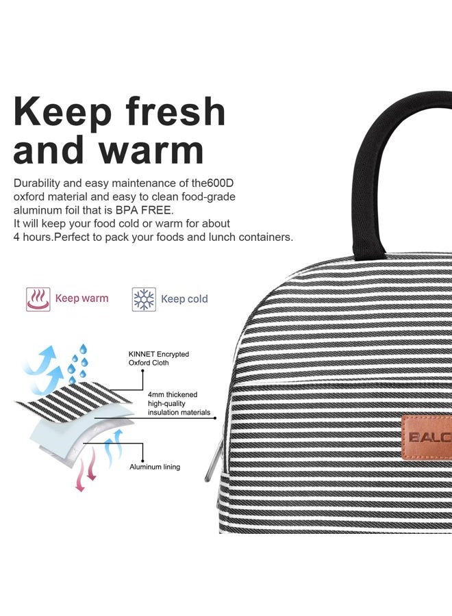 BALORAY Lunch Bag for Women Men Insulated Lunch Box for Adult Reusable Lunch Tote Bag for Work, Picnic or Travel - Image 4