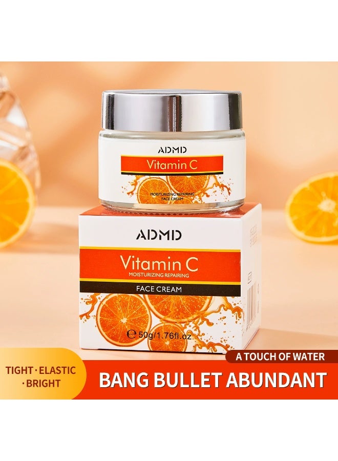ADMD Vitamin C Moisturising Cream Hydrating Skin Cream 50ML - Image 1