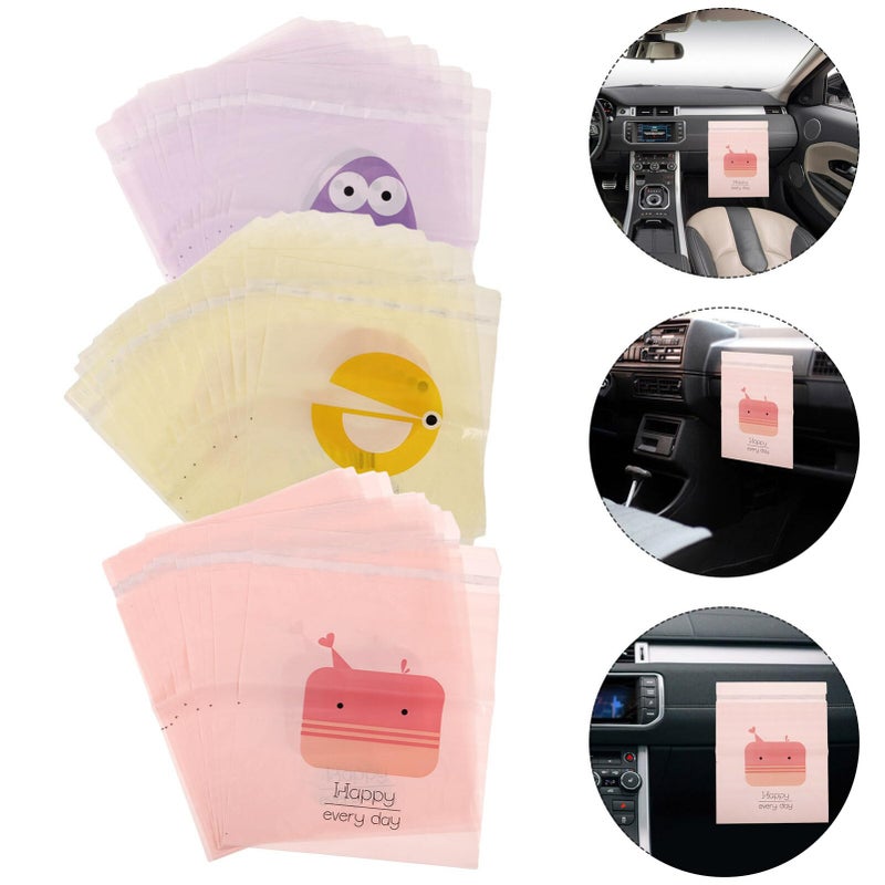 45 Pcs Self Adhesive Car Trash Bags Disposable PE Material For Vehicle Travel And Emergencies - Image 5