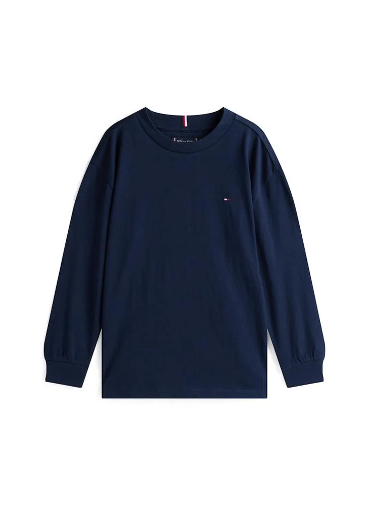 TOMMY HILFIGER Kids Essential Crew Neck Long Sleeve T-Shirt