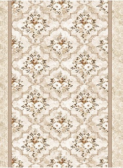 In-House Soft Velvet Turkish Rectangular Door & Bath Mat - Brown - 60x40 cm  - Image 3