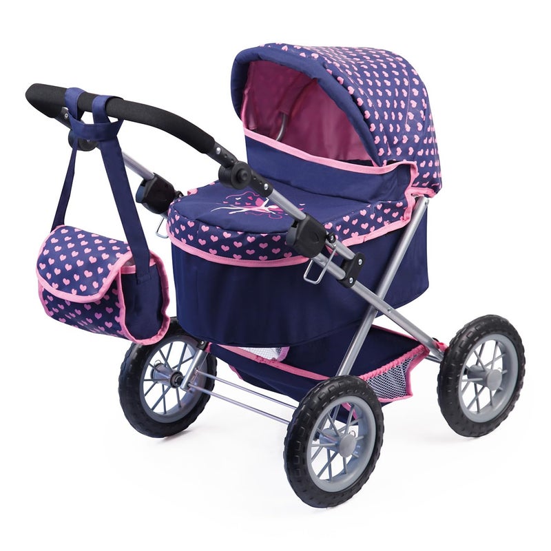 Bayer Design Baby Doll Trendy Pram Blue, Pink - Image 1