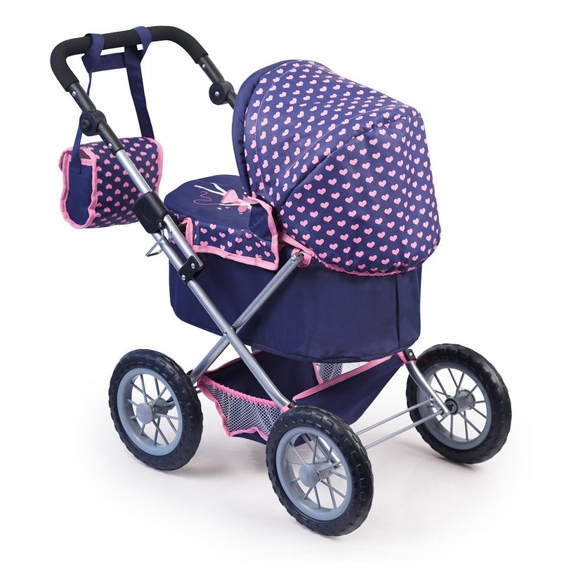 Bayer Design Baby Doll Trendy Pram Blue, Pink - Image 3