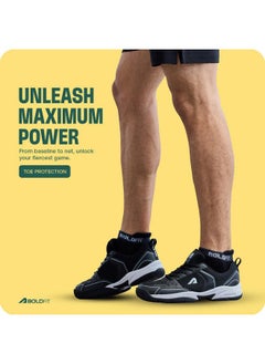 BOLDFIT Badminton Shoes Shuttle Non Marking Shoes For Badminton Men Light Badminton Shoes For Women & Badminton Shoes Men Breathable Non Marking Shoes For Badminton Anti Skid Badminton Shoe Black- 9  - Image 3