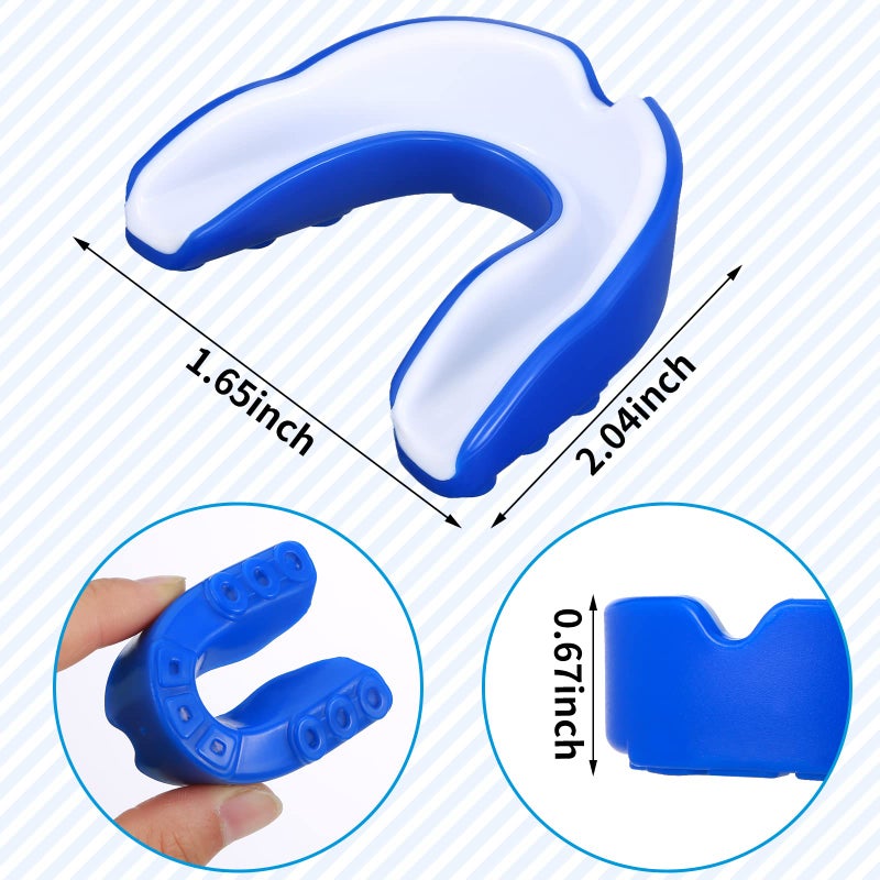 Frienda 10 Pcs Sport Mouth Guards Gum Teeth Armor Game Guard for Boxing Basketball Football Hockey Karate Basketball Rugby Match (Bright Color) - Image 2