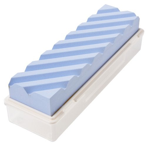 Suehiro: Lapping Stone with Case SS-2, Grit #280, Whetstone Surface Repairing Tool, Medium to Honing Stone: 8.11 x 2.08 x 1.07" - Image 1