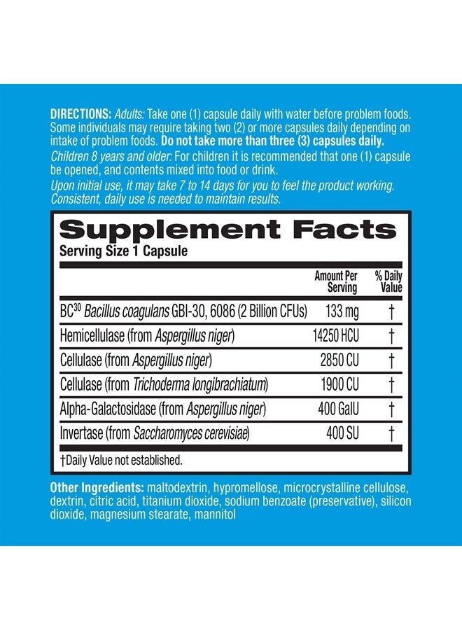 Digestive Advantage Fast Acting Enzymes Plus Daily Probiotic Capsules, Digestive Advantage (32 Count In A Box) - Helps Support Breakdown Of Hard To Digest Foods & Helps Prevent Gas*, Supports Digestive & Immune Health* - Image 2