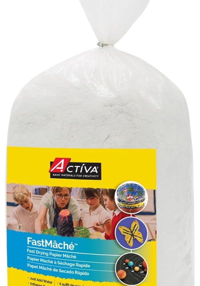 ACTIVA Fast Mache Fast Drying Instant Papier Mache - 4 Pounds - Image 1
