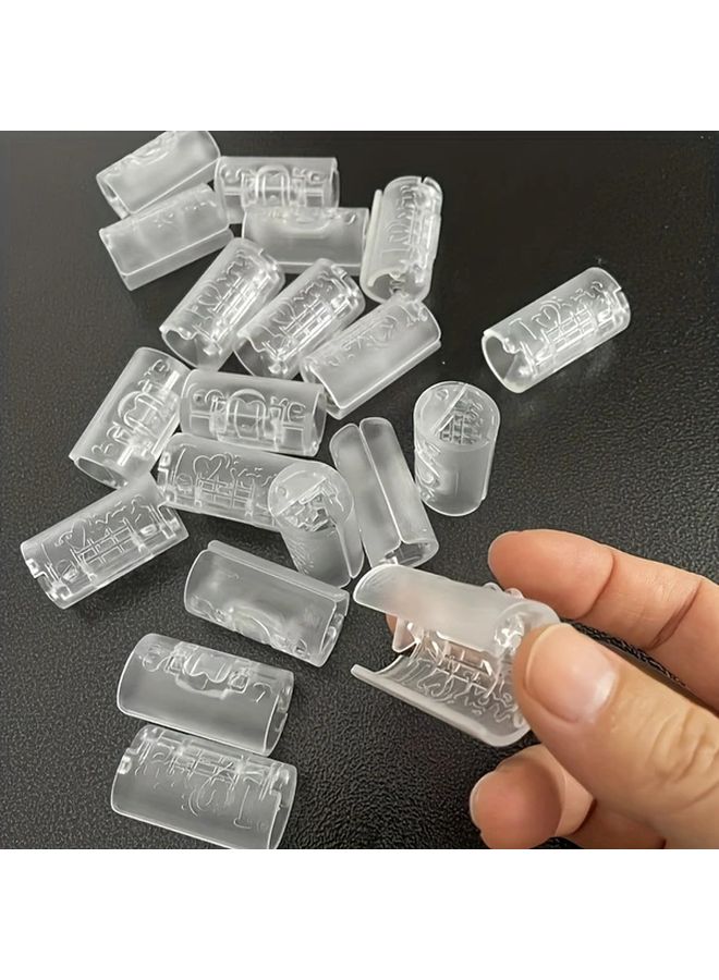 10pcs Transparent Non-Slip Sheet Clips Reusable Invisible Cable Storage - Image 5