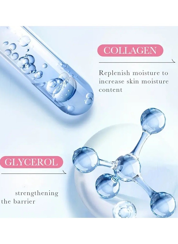 100ml Sakura Collagen Elastic Serum - Hydrates, Strengthens, and Smoothens Skin for a Delicate and Bright Complexion, Improves Dryness, and Enhances Skin Elasticity for a Youthful Glow