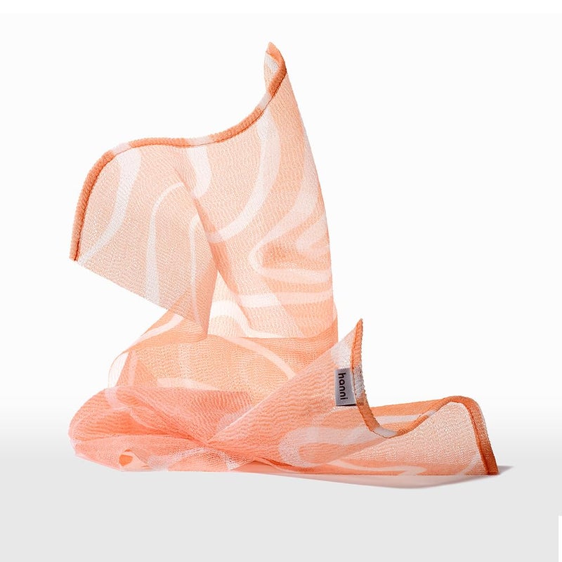 HANNI Extra-Long Shower Scarf, Japanese-Inspired Exfoliating Body Scrubber, Loofah-Like Wash Cloth for Dead Skin Removal - Image 2