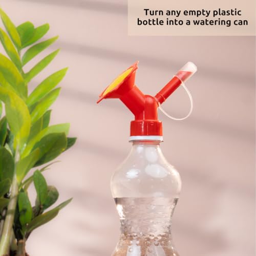 Nurturing Green® Dual Head Bottle Sprinkler & Nozzle for Watering Plants | Reusable Gardening Tool (Color: Red | Pack of 3) [Pls. Note: Plants are not included] - Image 3