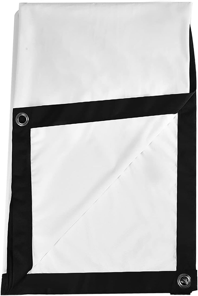 Projector Curtain,60 120 Inch Projector Screen Portable Foldable Non Crease White Projector Curtain Projection Screen 16:9 for Indoor/Outdoor Movie Theater Open air Cinema - Image 2