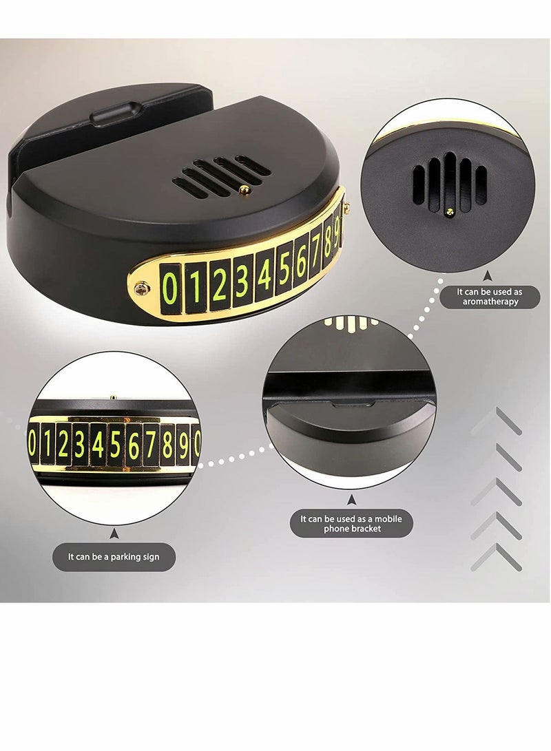 Y&D Car Aromatherapy Essential Oil Diffuser Fragrance Air Freshener Box with Exhaust Vent Auto Mobile Phone Holder - Image 3