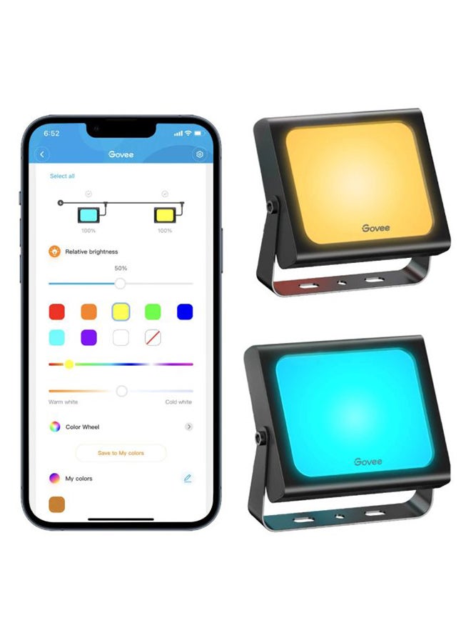 Govee RGBICWW LED Smart Flood Lights - Image 2