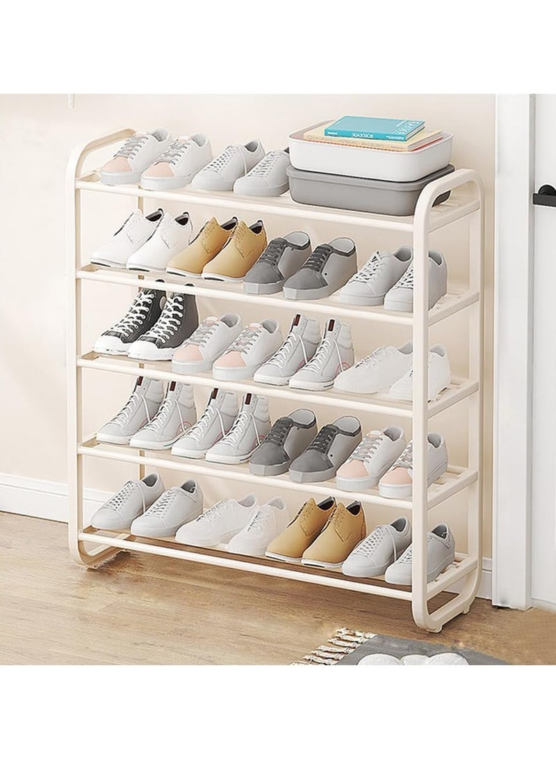 Arabest 5 Tiers Shoe Rack, Free Standing Shoe Storage, 20-25 Pairs Shoe and Boots Organizer Storage Shelf, Shoe Rack Organizer for Entryway, Closets,Corner,Entryway - Image 1