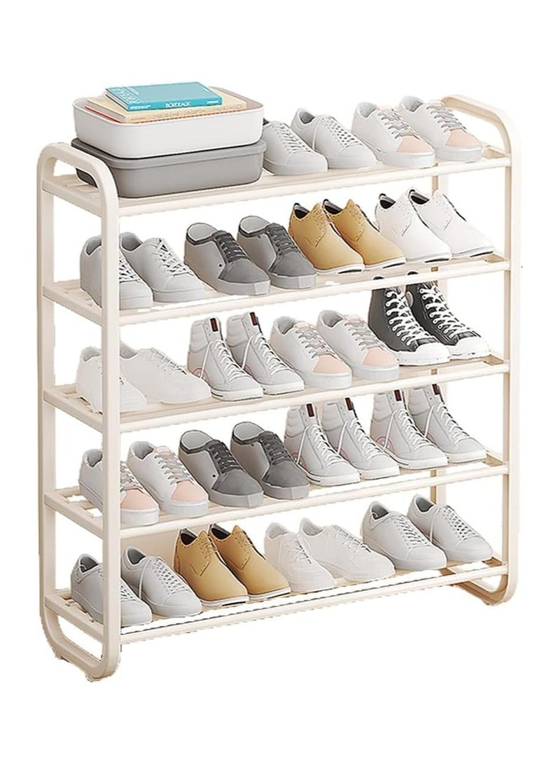 Arabest 5 Tiers Shoe Rack, Free Standing Shoe Storage, 20-25 Pairs Shoe and Boots Organizer Storage Shelf, Shoe Rack Organizer for Entryway, Closets,Corner,Entryway - Image 5