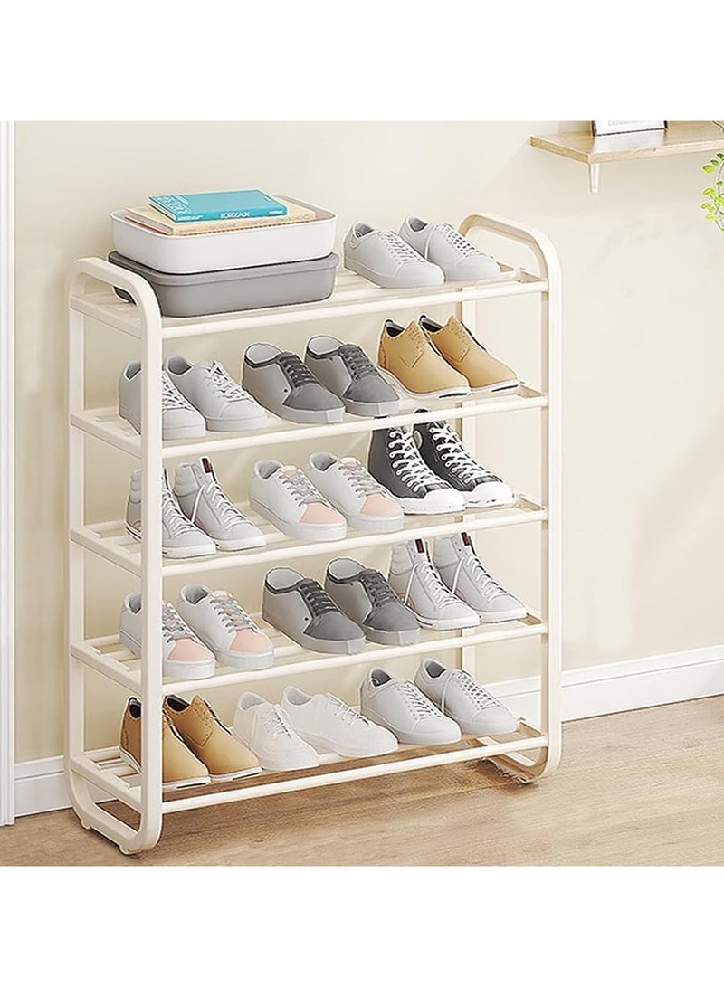 Arabest 5 Tiers Shoe Rack, Free Standing Shoe Storage, 20-25 Pairs Shoe and Boots Organizer Storage Shelf, Shoe Rack Organizer for Entryway, Closets,Corner,Entryway - Image 3