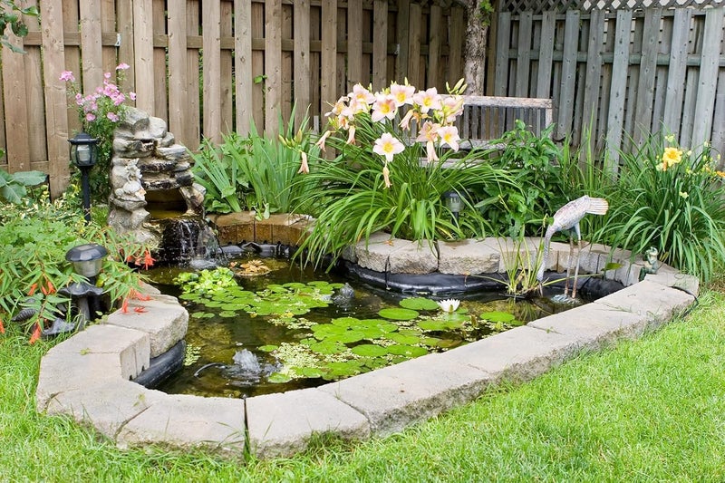 KLEWEE Pond Liner, 4 x 7ft 20 Mil LDPE Heavy Duty Small Pond Liners, Black Fish Safe Pond Skins Pond Liner for Koi Ponds, Waterfall, Stream, Fountains and Water Gardens - Image 2