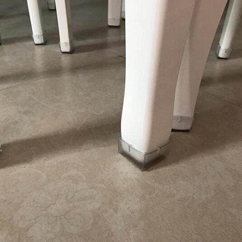 klarako 20 Pieces Rectangle Chair Leg Caps Furniture Feet Protectors Clear Silicone Floor Protectors Fit Length 34klarako42mm,Width 16klarako21mm - Image 4