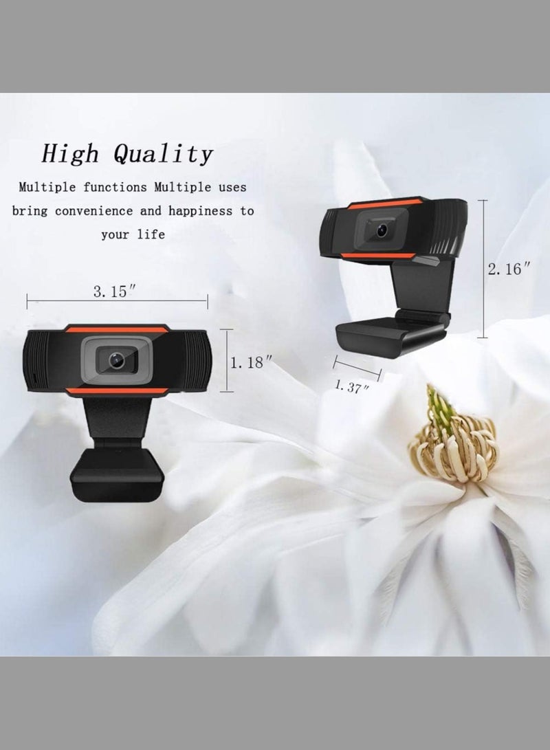 كاميرا ويب عالية الدقة 720P بتركيز تلقائي مع ميكروفون، مثالية للكمبيوتر واللاب توب، مكالمات الفيديو والمؤتمرات، متعددة الألوان - Image 3