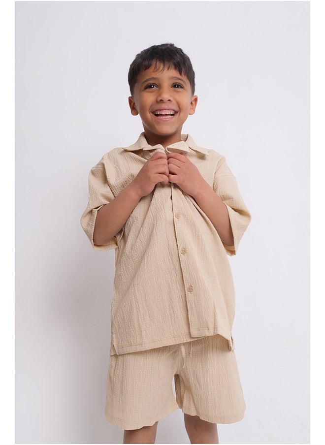 playmore - Beige 2-Piece Outfit Set - Image 1