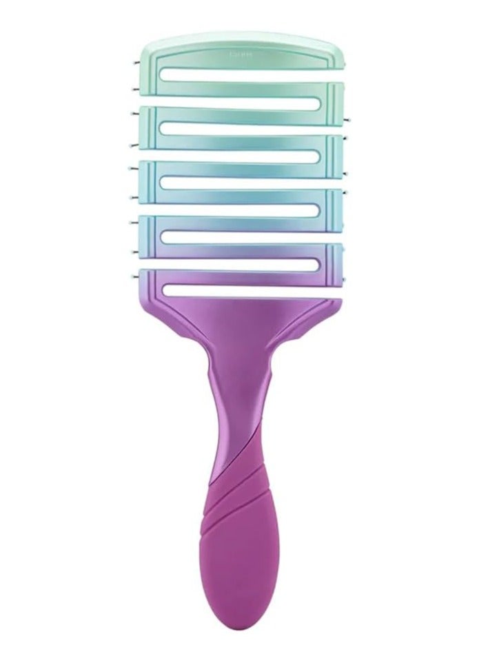 Wet Brush Pro Flex Dry Paddle with Easy Grip Handle and Ultra Soft Intelliflex Bristles to Gently Separate Knots With Ease, Does Not Rip Hair, For All Hair Types, Bold Ombre Teal
