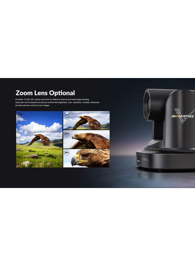 AVMATRIX EAGLE P30A AI Tracking FHD PTZ Camera - Image 4