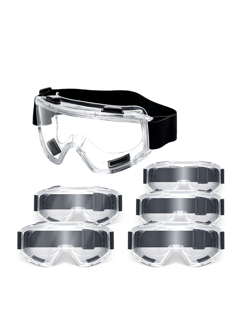 Cobest 6 Pack Safety Goggles ANSI Z87.1 Glasses, Anti-Fog Protective Safety Glasses Lab Goggles,Stylish Safety Glasses, Clear Anti-Fog Anti-Scratch Protective Glasses For Men And Women - Image 1