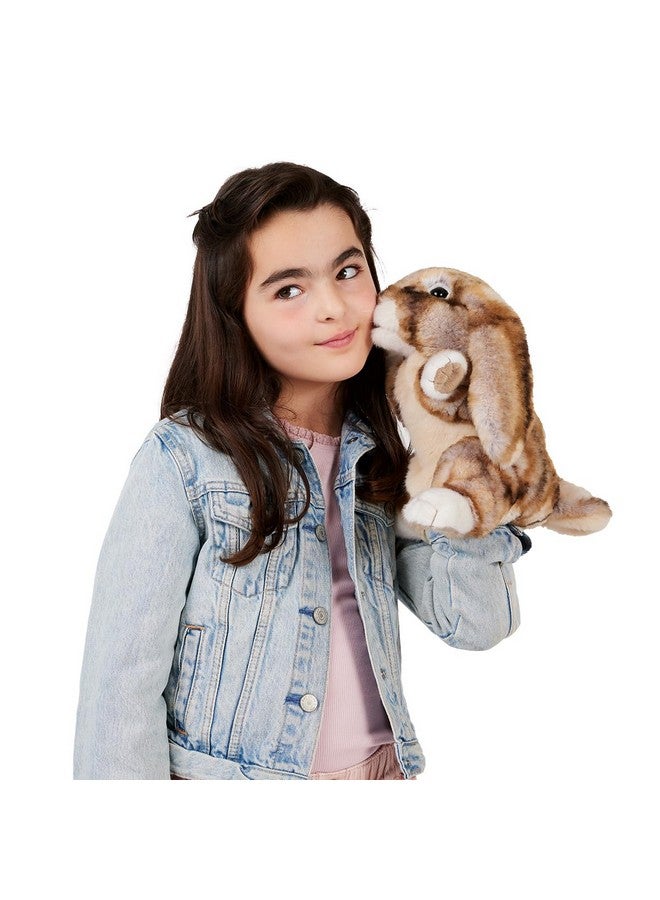 Folkmanis Silky Bunny Rabbit Hand Puppet - Image 3