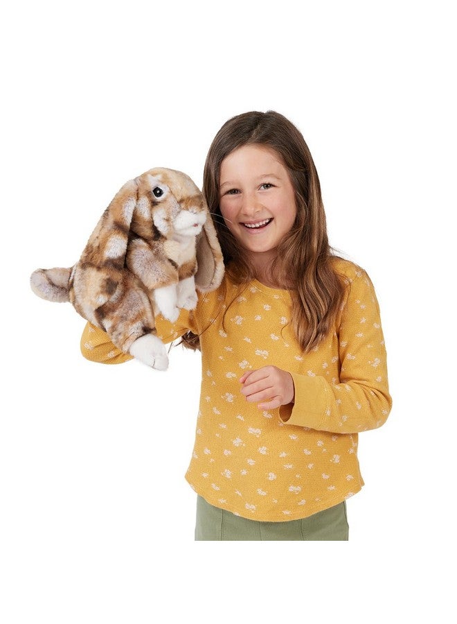 Folkmanis Silky Bunny Rabbit Hand Puppet - Image 2